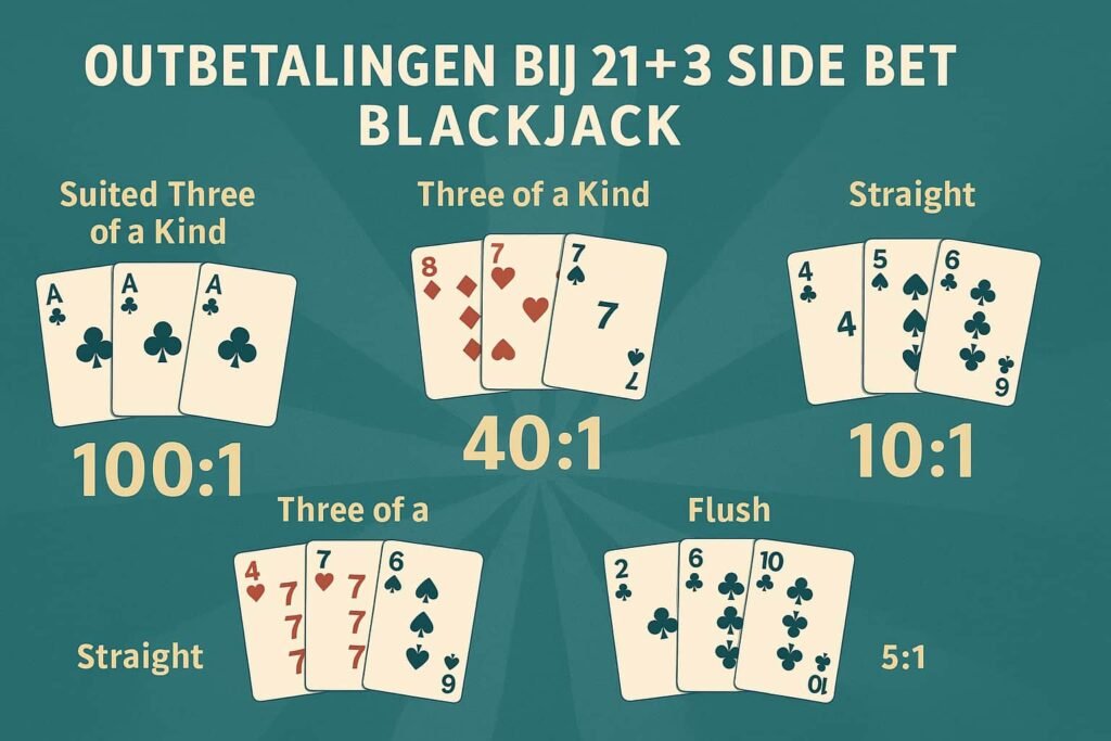 Wat is de 21+3 side bet blackjack en is het het waard