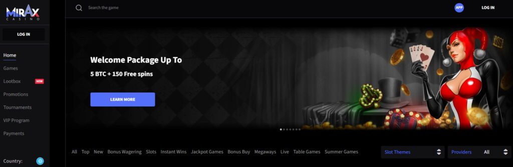 Mirax Casino Review