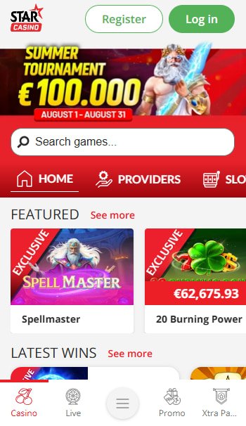 New online casino StarCasino