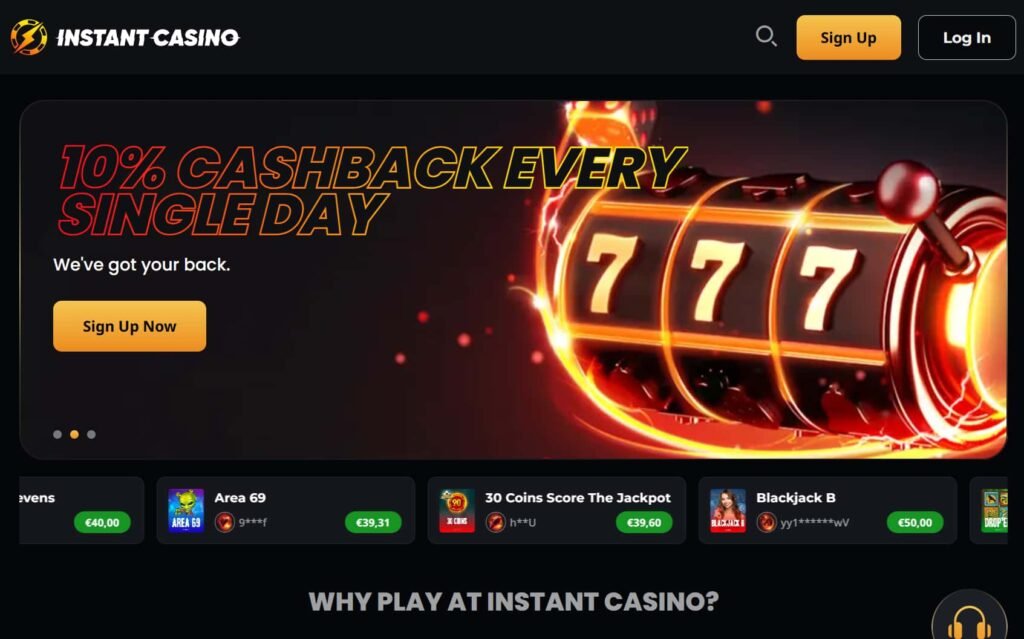 Instant Casino – beste crash games casino
