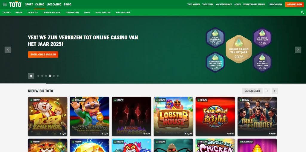 TOTO Casino mobiel casino en sportsbook app