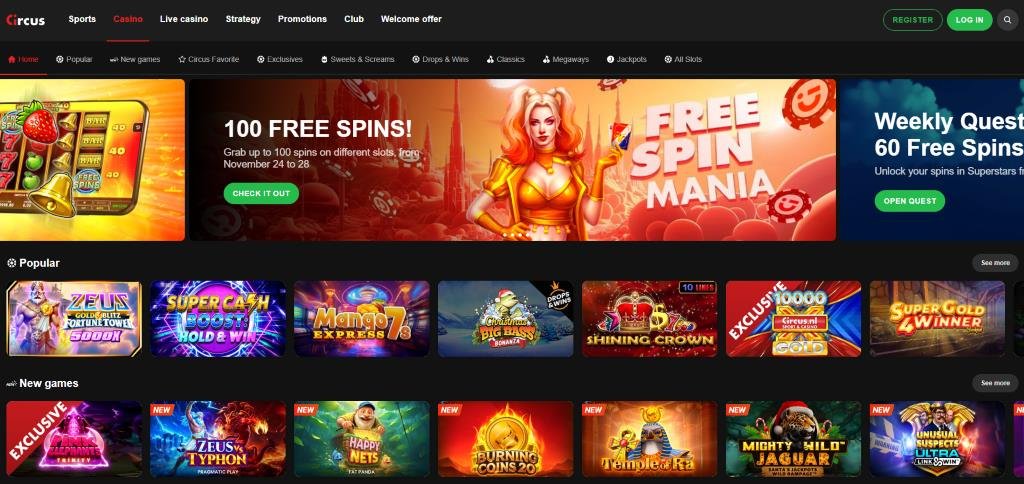 Circus.nl – Legaal Nederlands casino met mobiele app