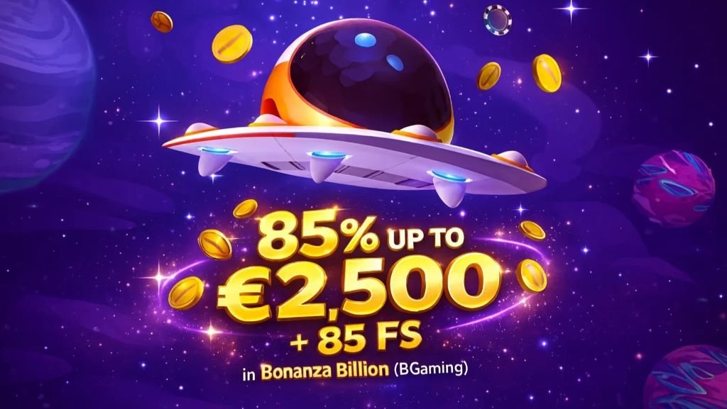 85% tot €2.500 + 85 Free Spins