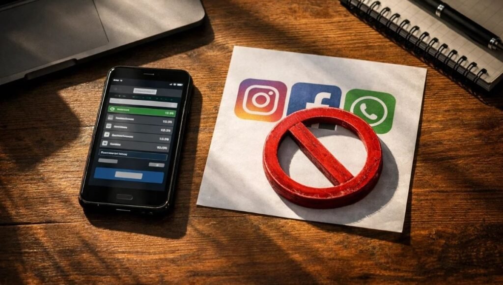 Smartphone met uitgeschakelde deel je weddenschap functie na KSA verbod 2026